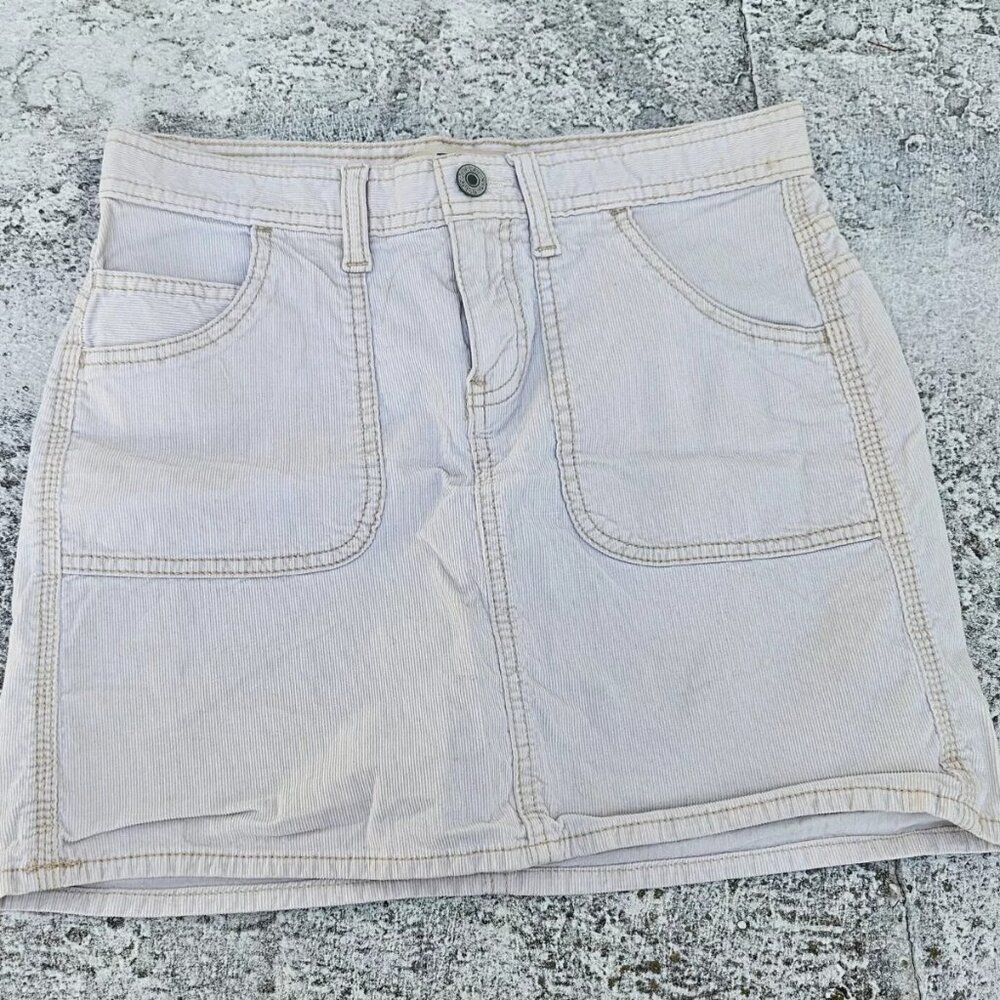 Gap Jeans Women Skirt Mini Skirt Front Pocket Corduroy Cotton Size 2